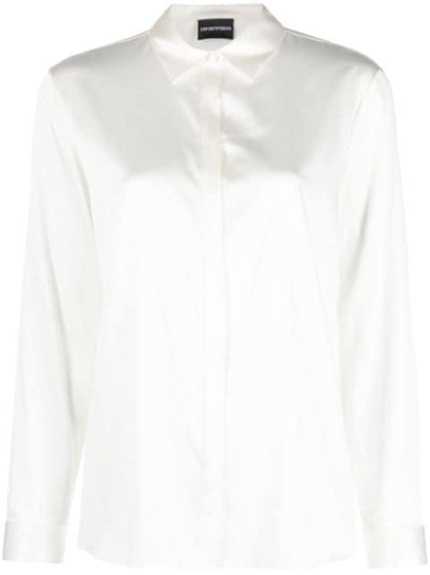 satin silk shirt by EMPORIO ARMANI