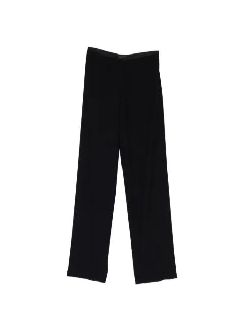 satin-trimmed waist trousers by EMPORIO ARMANI