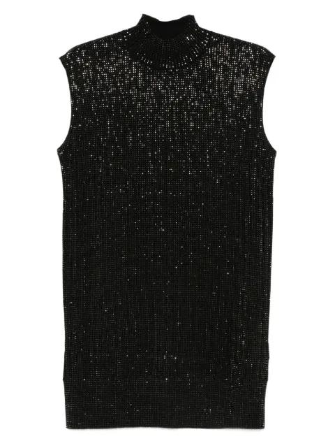 sequin high-neck sleeveless dress by EMPORIO ARMANI