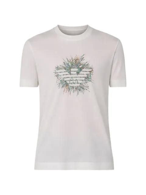 short-sleeve graphic T-shirt by EMPORIO ARMANI