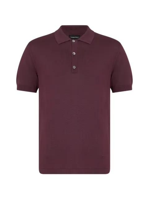 short-sleeve knitted polo shirt by EMPORIO ARMANI