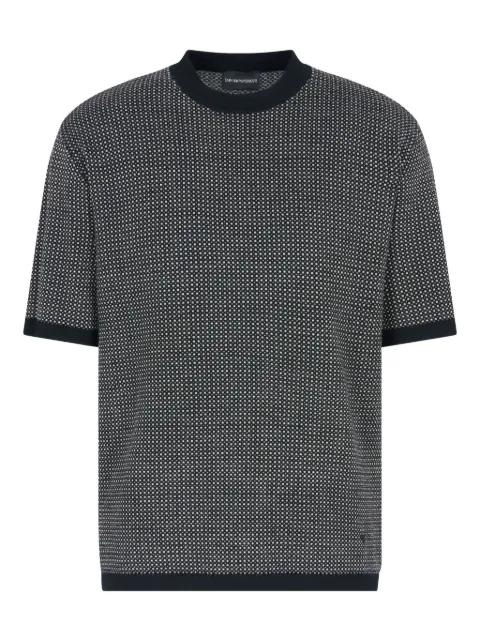 short-sleeve patterned pullover by EMPORIO ARMANI