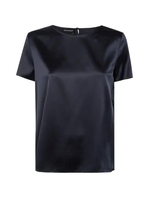 short-sleeved silk blouse by EMPORIO ARMANI