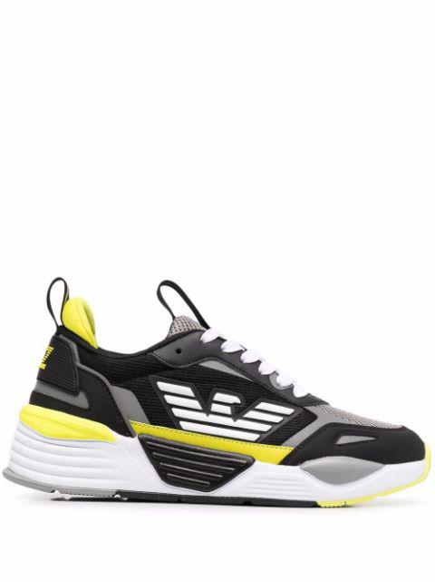 side logo-print sneakers by EMPORIO ARMANI