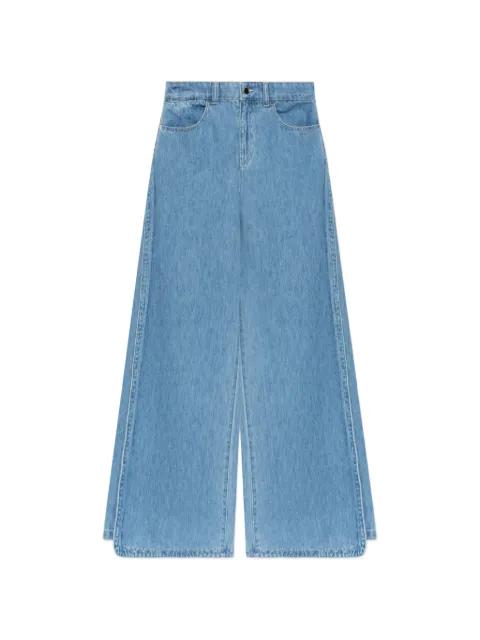 side-slit wide-leg jeans by EMPORIO ARMANI