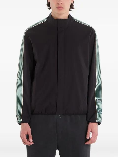 side-stripe logo-patch jacket by EMPORIO ARMANI