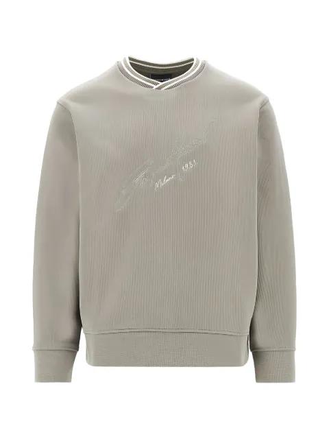 signature V-neck sweatshirt by EMPORIO ARMANI