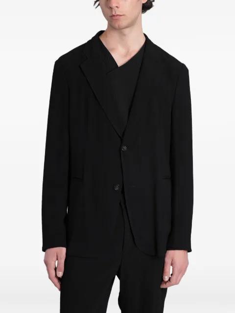 single-breasted crepe jacket by EMPORIO ARMANI