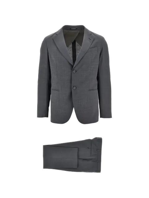 single-breasted notched-lapel suit by EMPORIO ARMANI