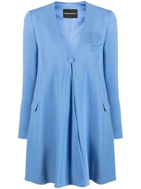 single-breasted oversized blazer by EMPORIO ARMANI