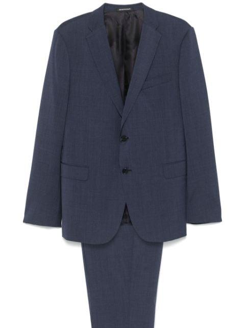 single-breasted slim suit by EMPORIO ARMANI