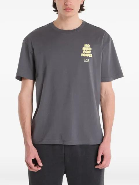 slogan-print graphic-print T-shirt by EMPORIO ARMANI
