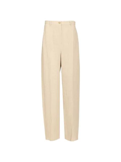 slub-texture trousers by EMPORIO ARMANI