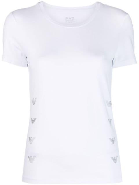 solid cotton-modal t-shirt by EMPORIO ARMANI
