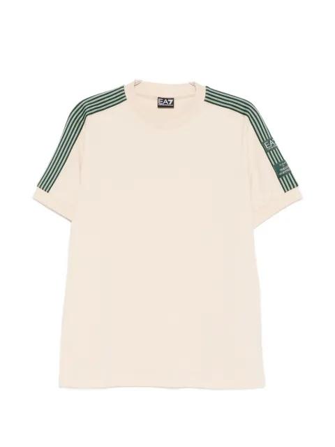stripe-detail T-shirt by EMPORIO ARMANI