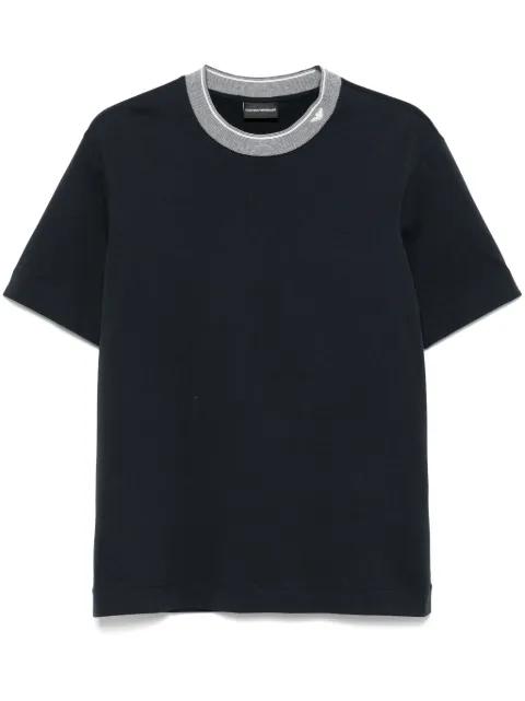stripe-detailed T-shirt by EMPORIO ARMANI
