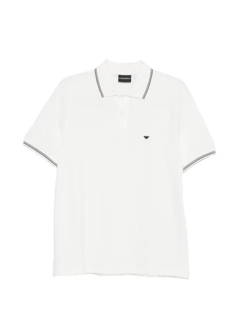 stripe-trim polo shirt by EMPORIO ARMANI