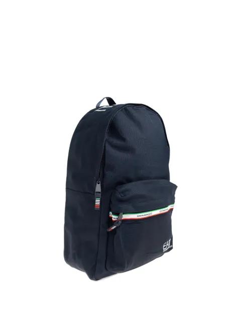 striped logo backpack by EMPORIO ARMANI