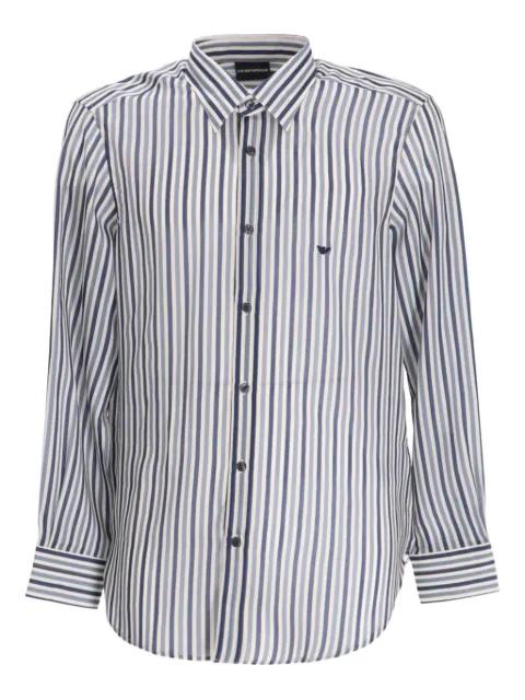 striped long-sleeve shirt by EMPORIO ARMANI