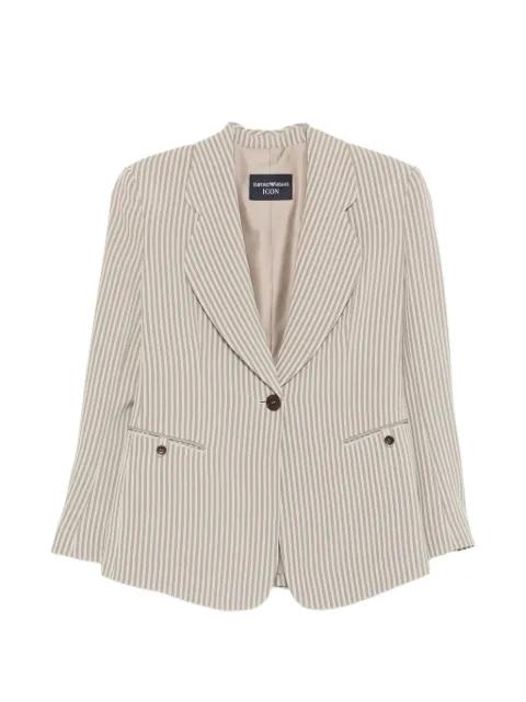 striped-pattern button blazer by EMPORIO ARMANI