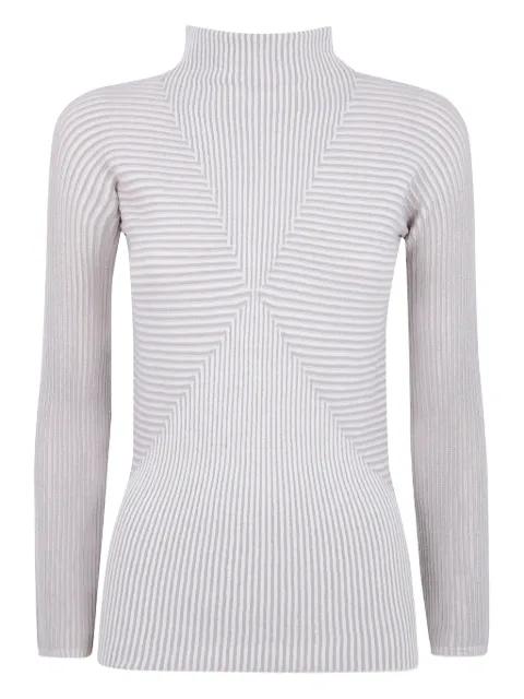 striped roll neck sweater by EMPORIO ARMANI striped roll neck sweater by EMPORIO ARMANI