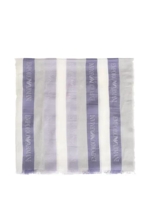 striped scarf by EMPORIO ARMANI