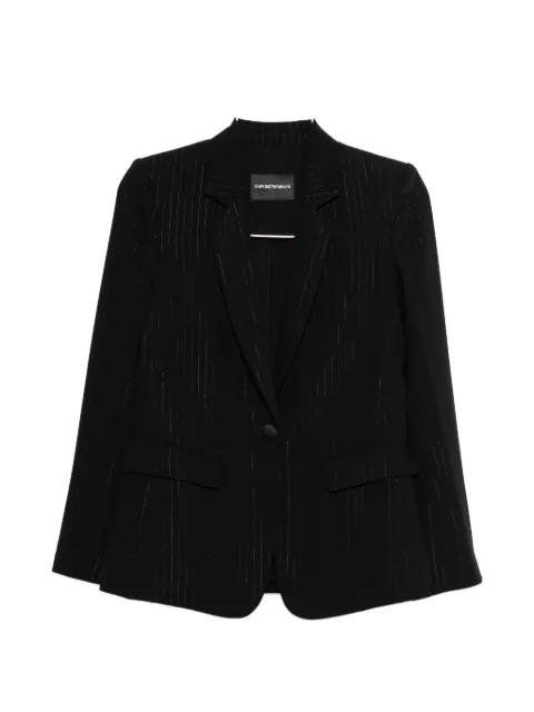 striped single-breasted jacket by EMPORIO ARMANI