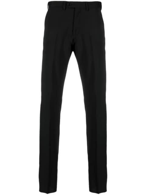 tailored straight-leg chinos by EMPORIO ARMANI