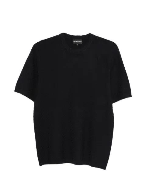 textured T-shirt by EMPORIO ARMANI
