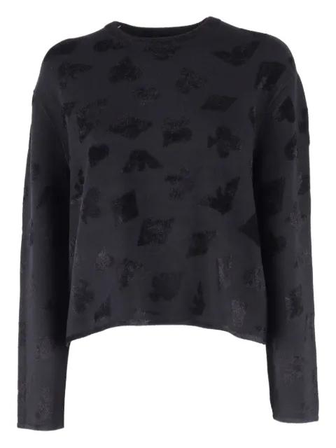 textured-pattern sweater by EMPORIO ARMANI