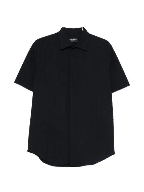 textured short-sleeve shirt by EMPORIO ARMANI