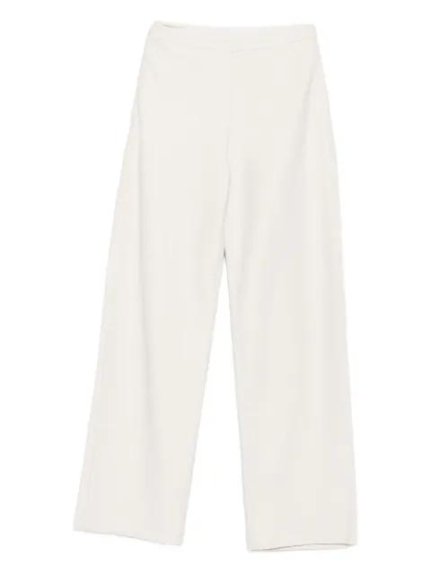 textured straight trousers by EMPORIO ARMANI
