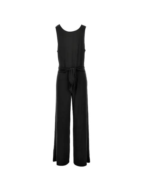 tie-waist jumpsuit by EMPORIO ARMANI