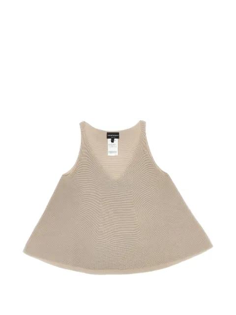 v-neck sleeveless top by EMPORIO ARMANI