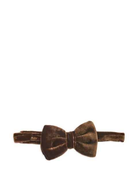 velvet texture bow tie by EMPORIO ARMANI
