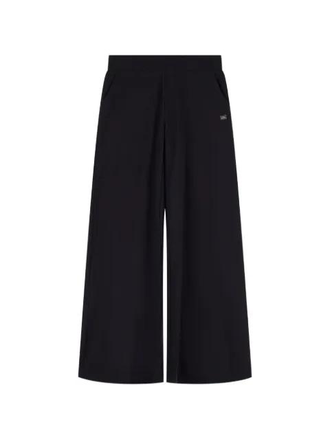 wide-leg logo-detail trousers by EMPORIO ARMANI