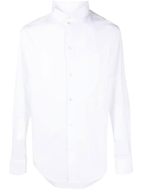 wingtip-collar long sleeve shirt by EMPORIO ARMANI
