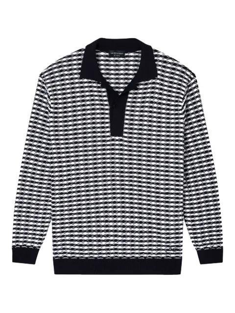 wool polo shirt by EMPORIO ARMANI