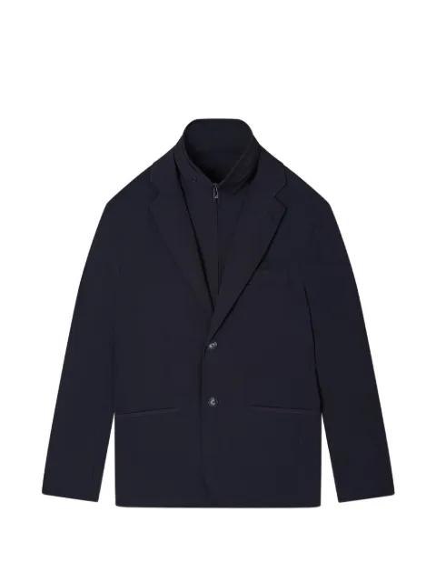 zip-detail blazer by EMPORIO ARMANI