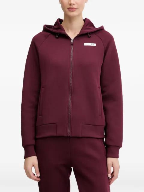 zip hoodied top by EMPORIO ARMANI