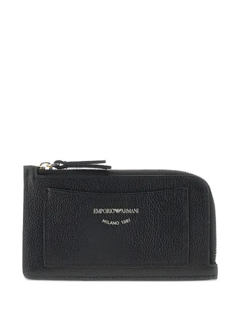 zip leather wallet by EMPORIO ARMANI