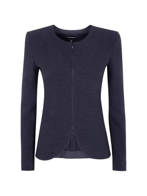 zip textured jacket by EMPORIO ARMANI