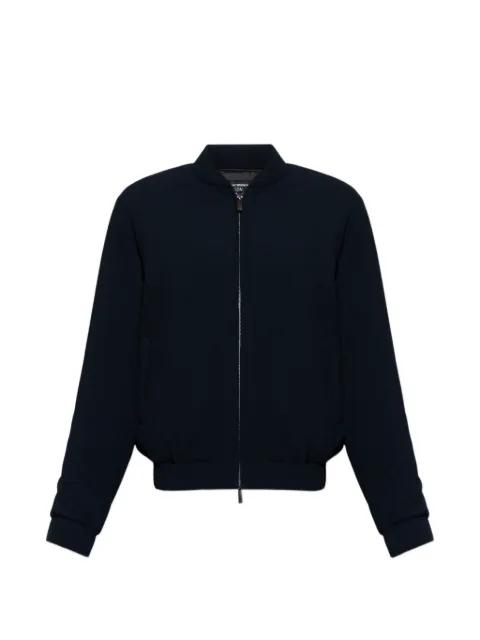 zip-up bomber jacket by EMPORIO ARMANI