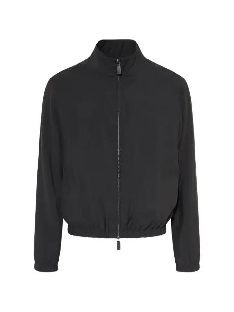 zip-up bomber jacket by EMPORIO ARMANI