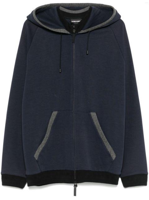 zip-up hoodie by EMPORIO ARMANI