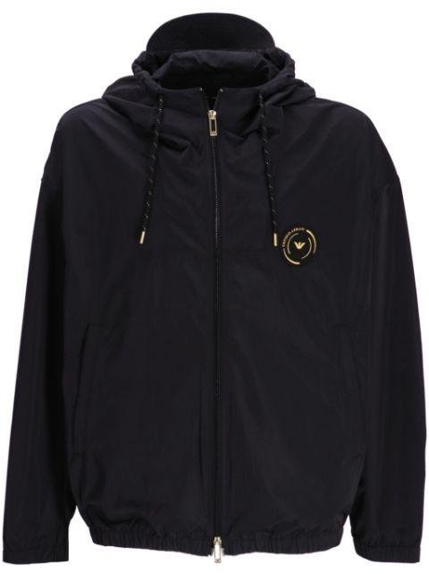 zip-up hoodied jacket by EMPORIO ARMANI