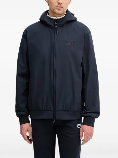 zip-up hoodied jacket by EMPORIO ARMANI
