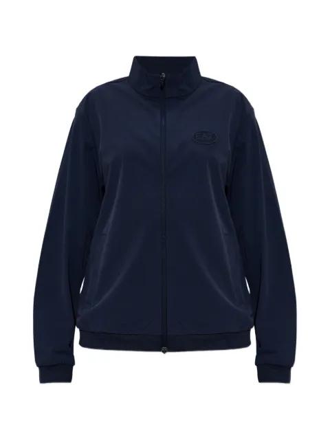 zip-up logo-detail sweatshirt by EMPORIO ARMANI