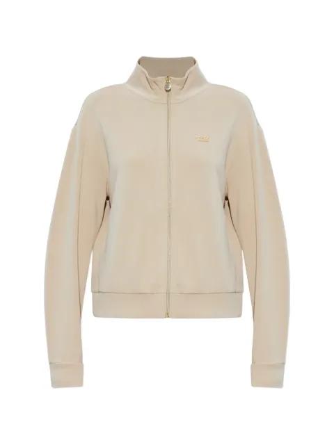 zip-up logo-detail sweatshirt by EMPORIO ARMANI