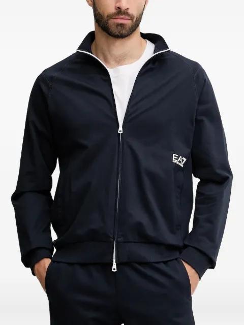 zip-up logo track jacket by EMPORIO ARMANI